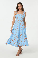 Blue rust polkadot