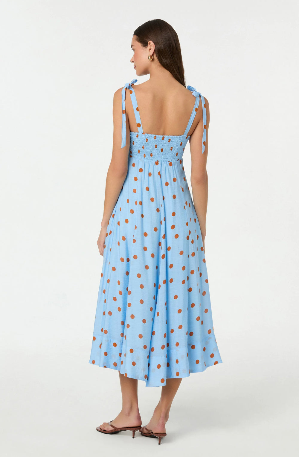 Blue rust polkadot