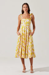 Yellow multi floral