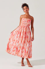 Coral tie dye