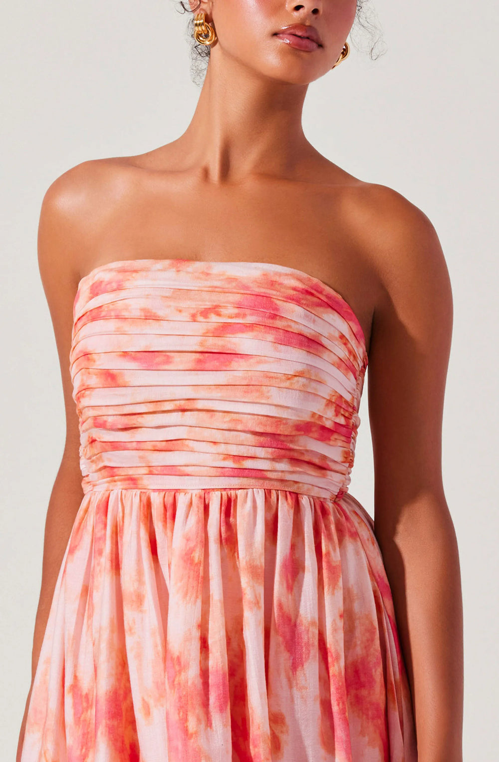 Coral tie dye