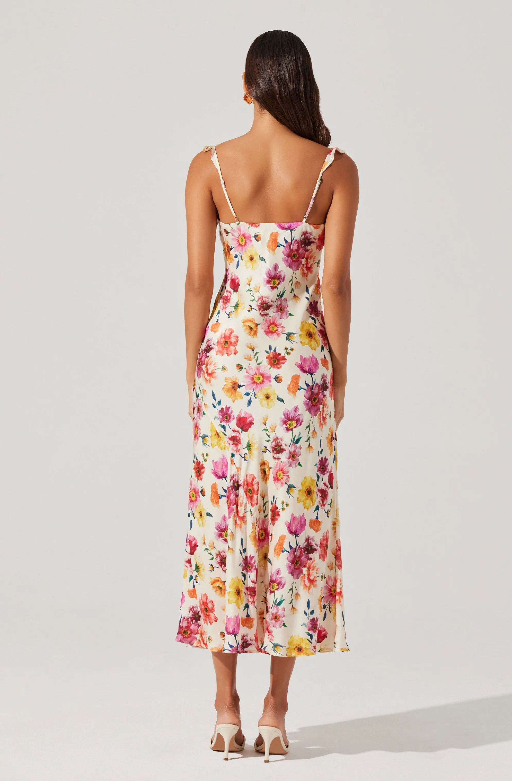 Cream multi floral