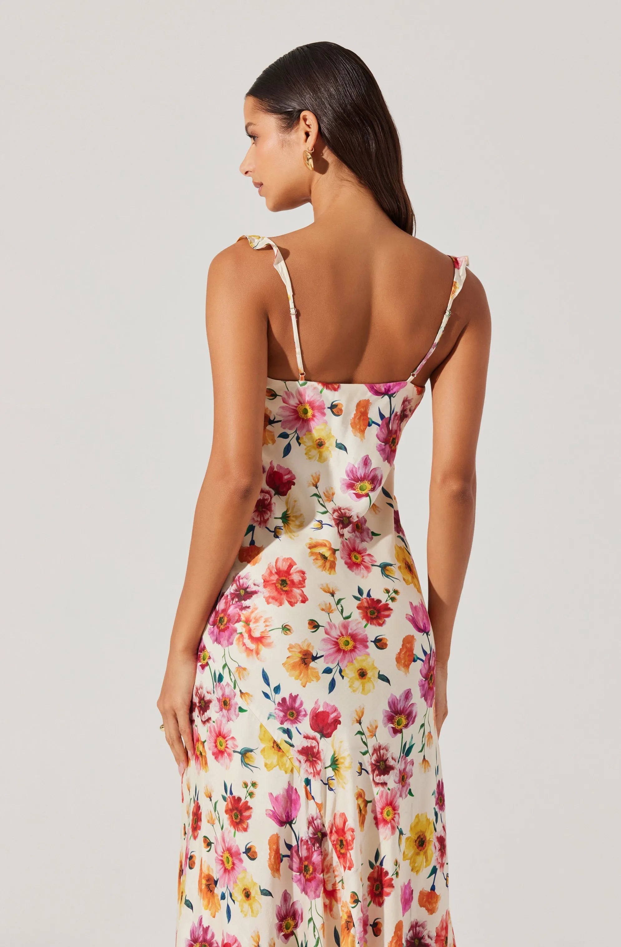 Cream multi floral