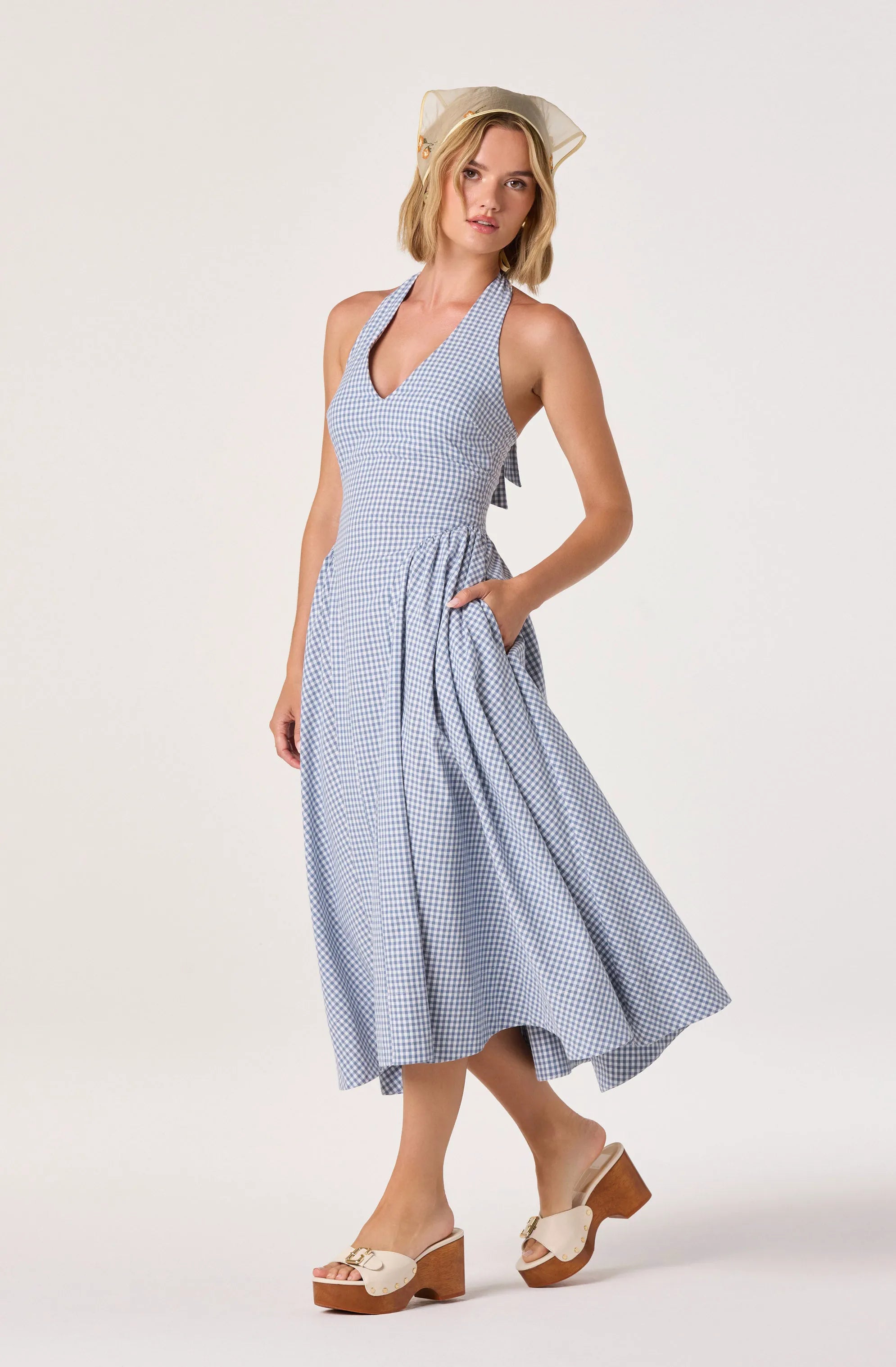 Blue gingham