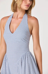Blue gingham