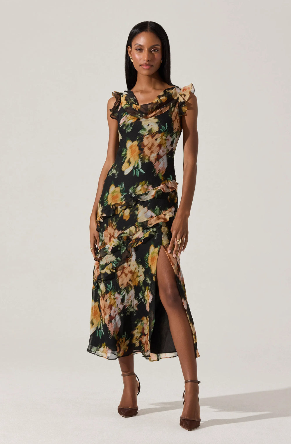Black floral