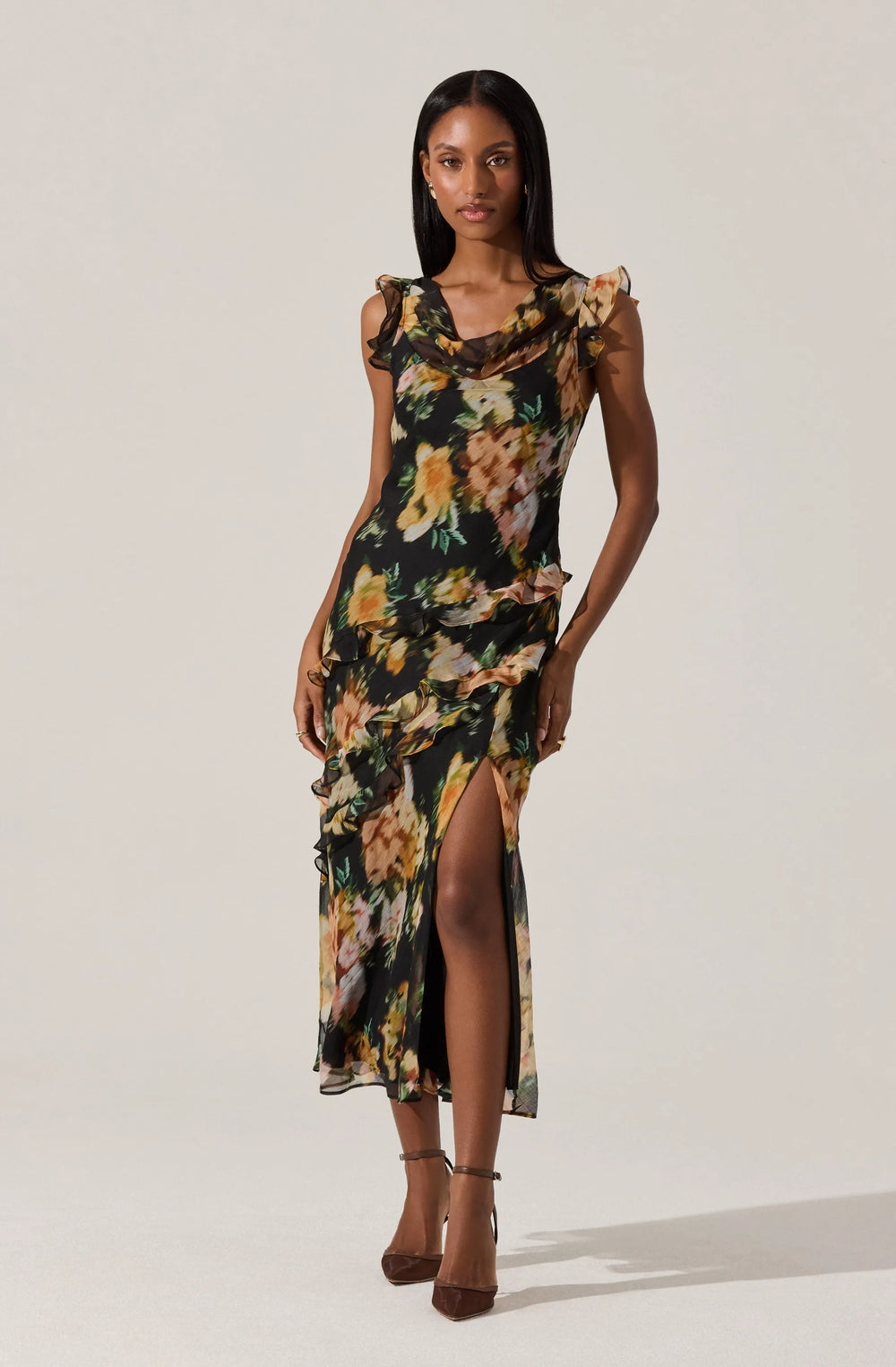 Black floral