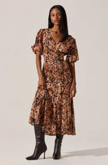 Taupe leopard print