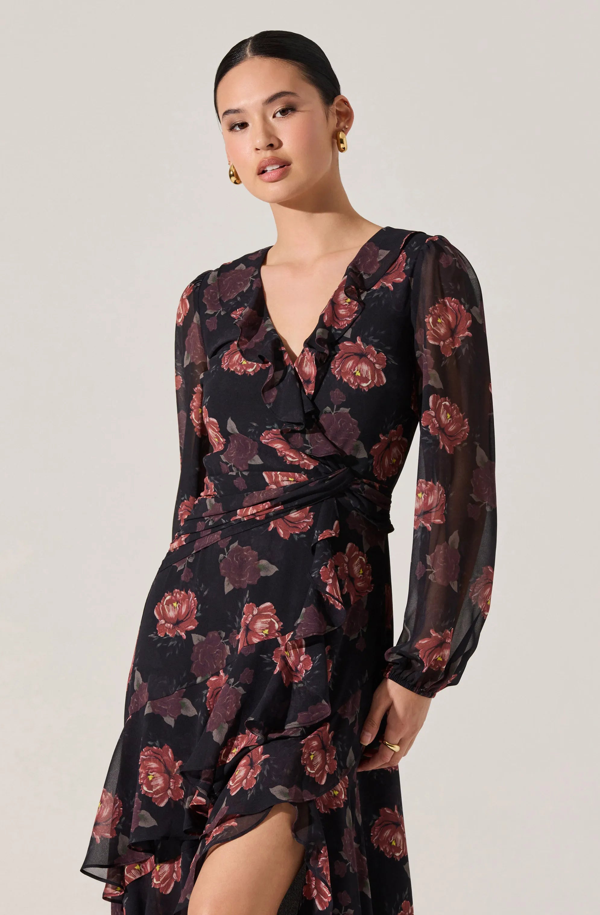 Black floral