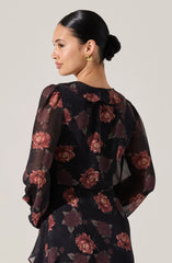 Black floral