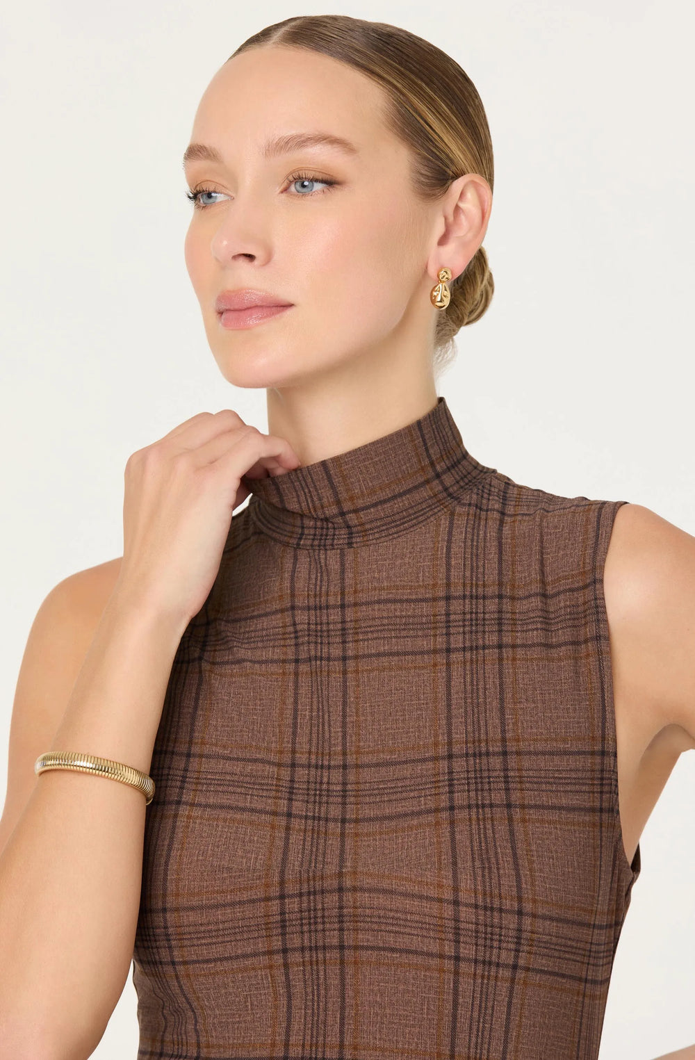 Brown plaid