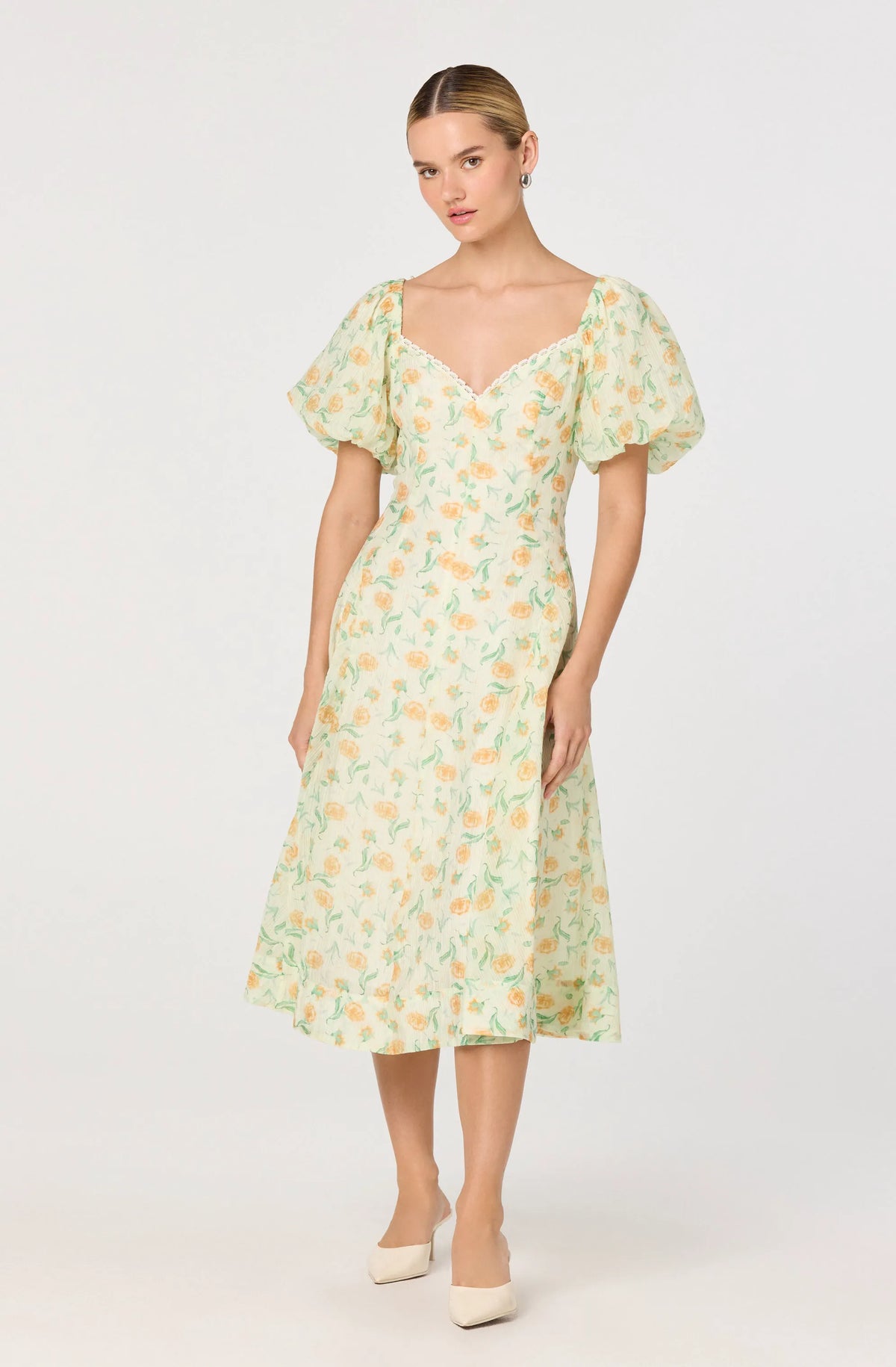 Yellow multi floral