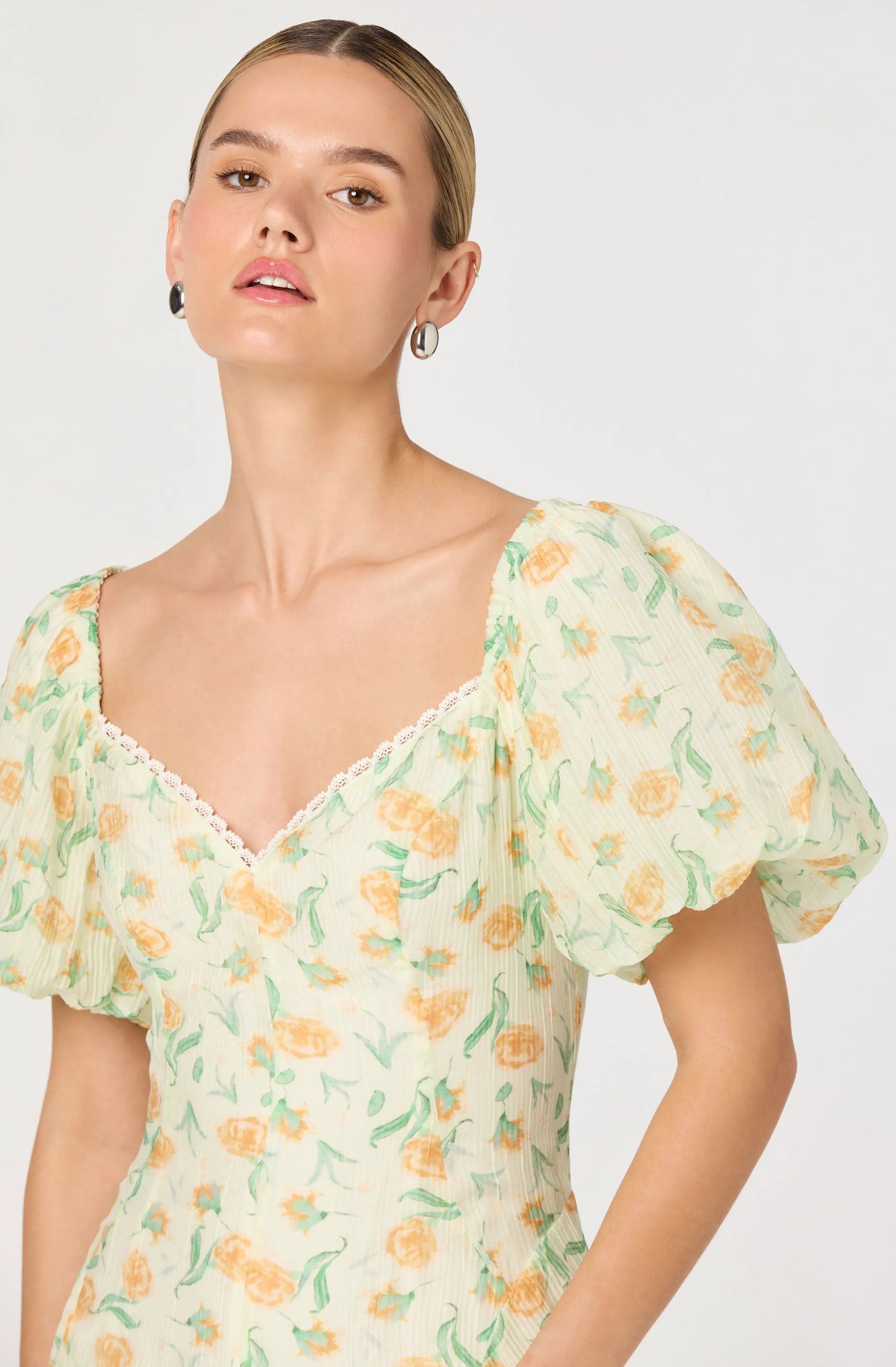 Yellow multi floral