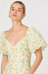 Yellow multi floral
