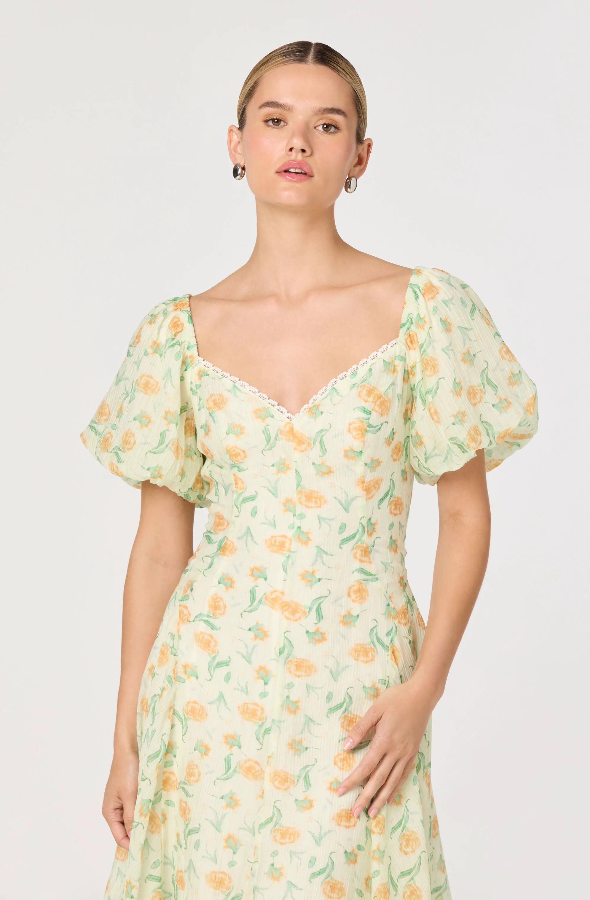 Yellow multi floral