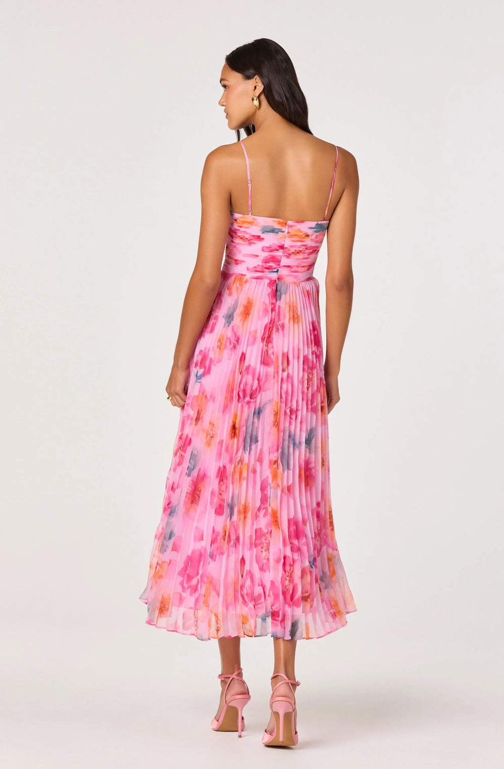 Pink multi floral