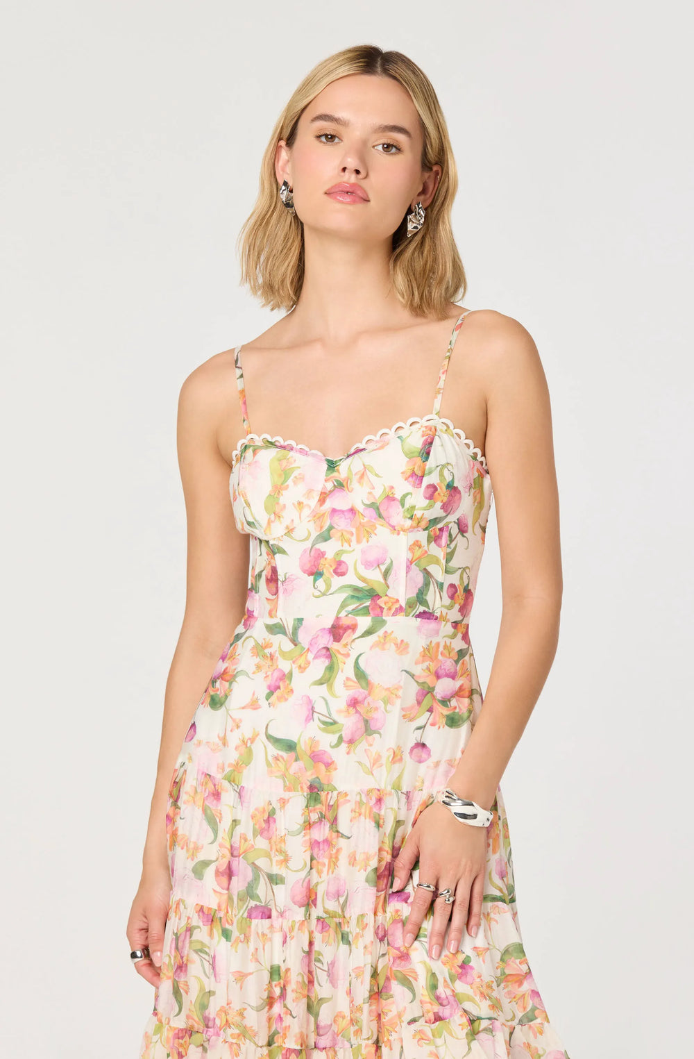 Pink multi floral