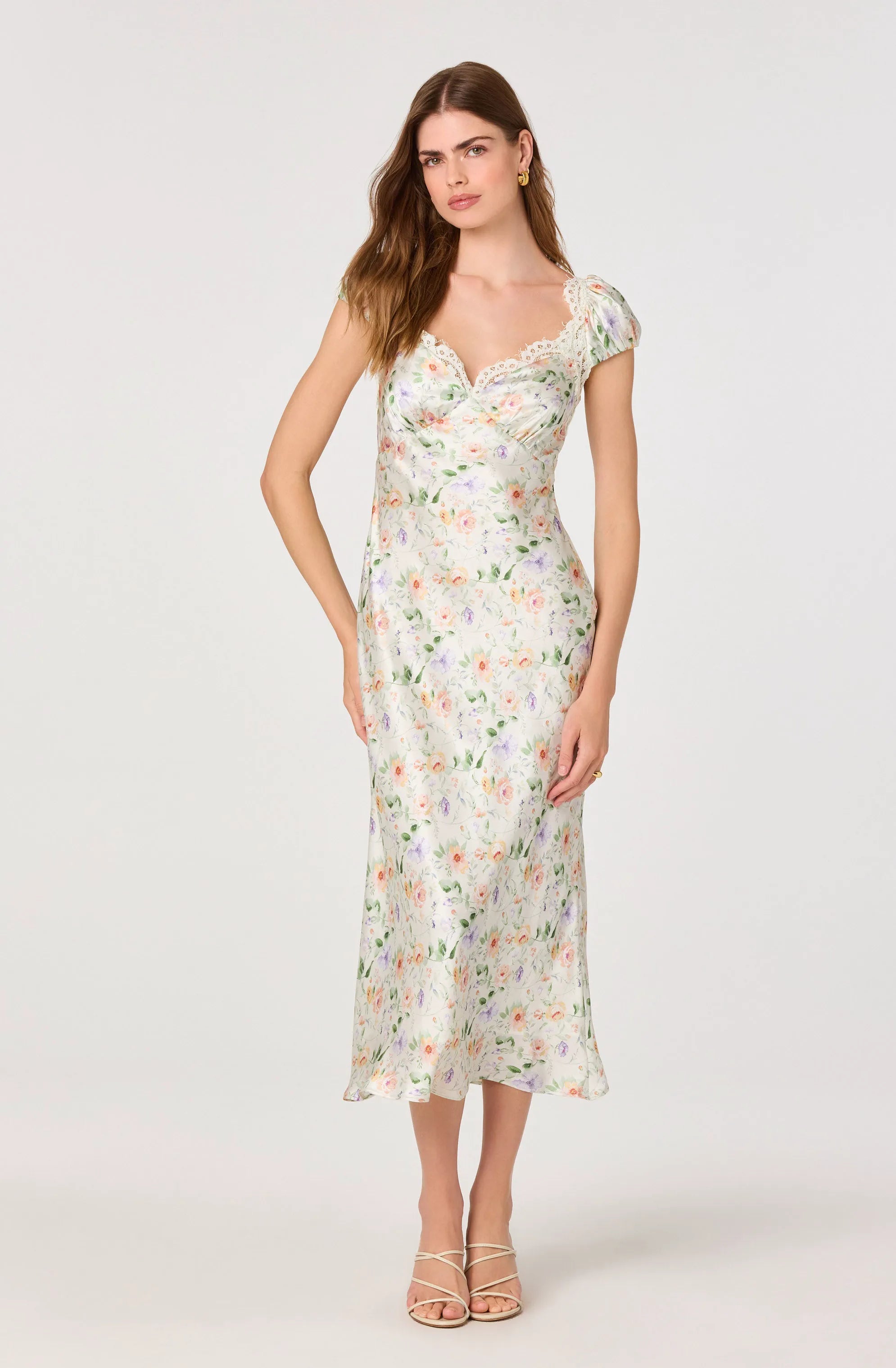 Pale green floral