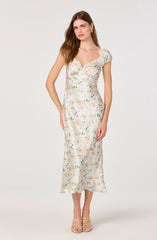 Pale green floral