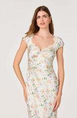 Pale green floral