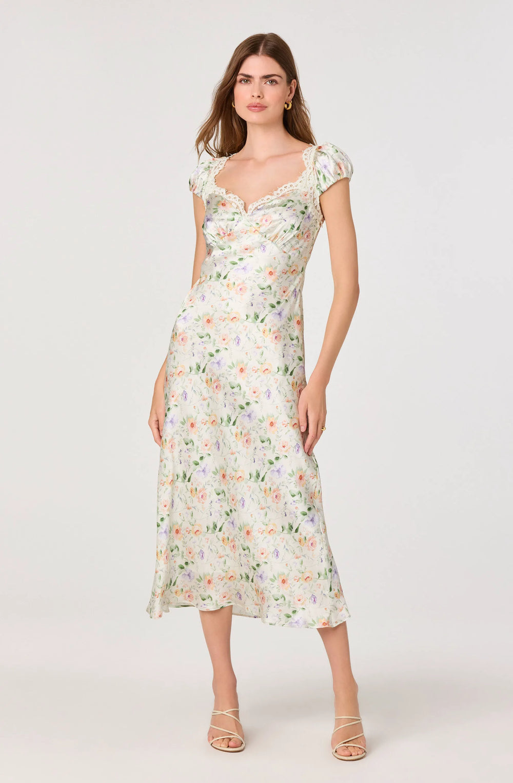 Pale green floral