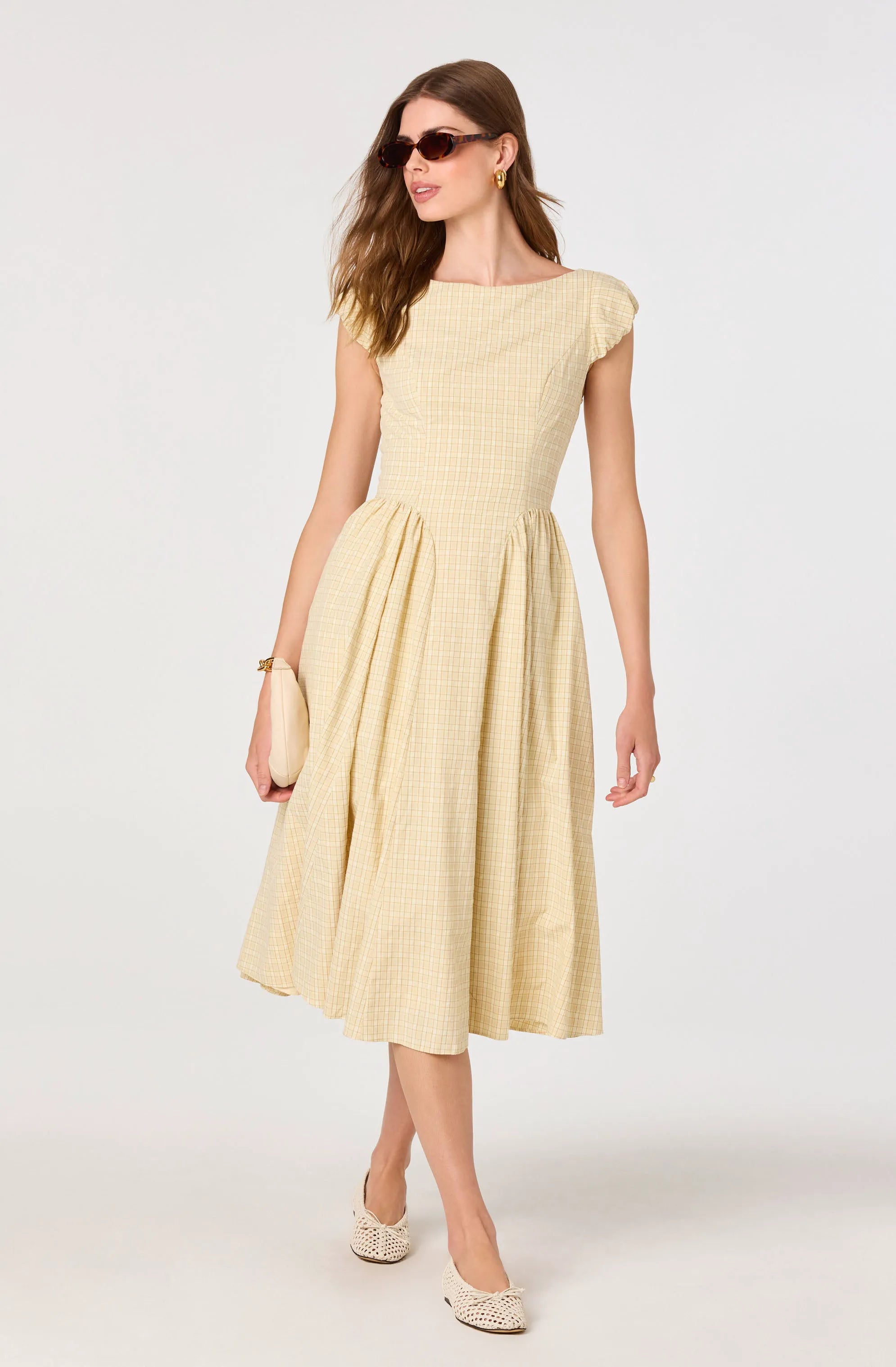 Butter yellow plaid
