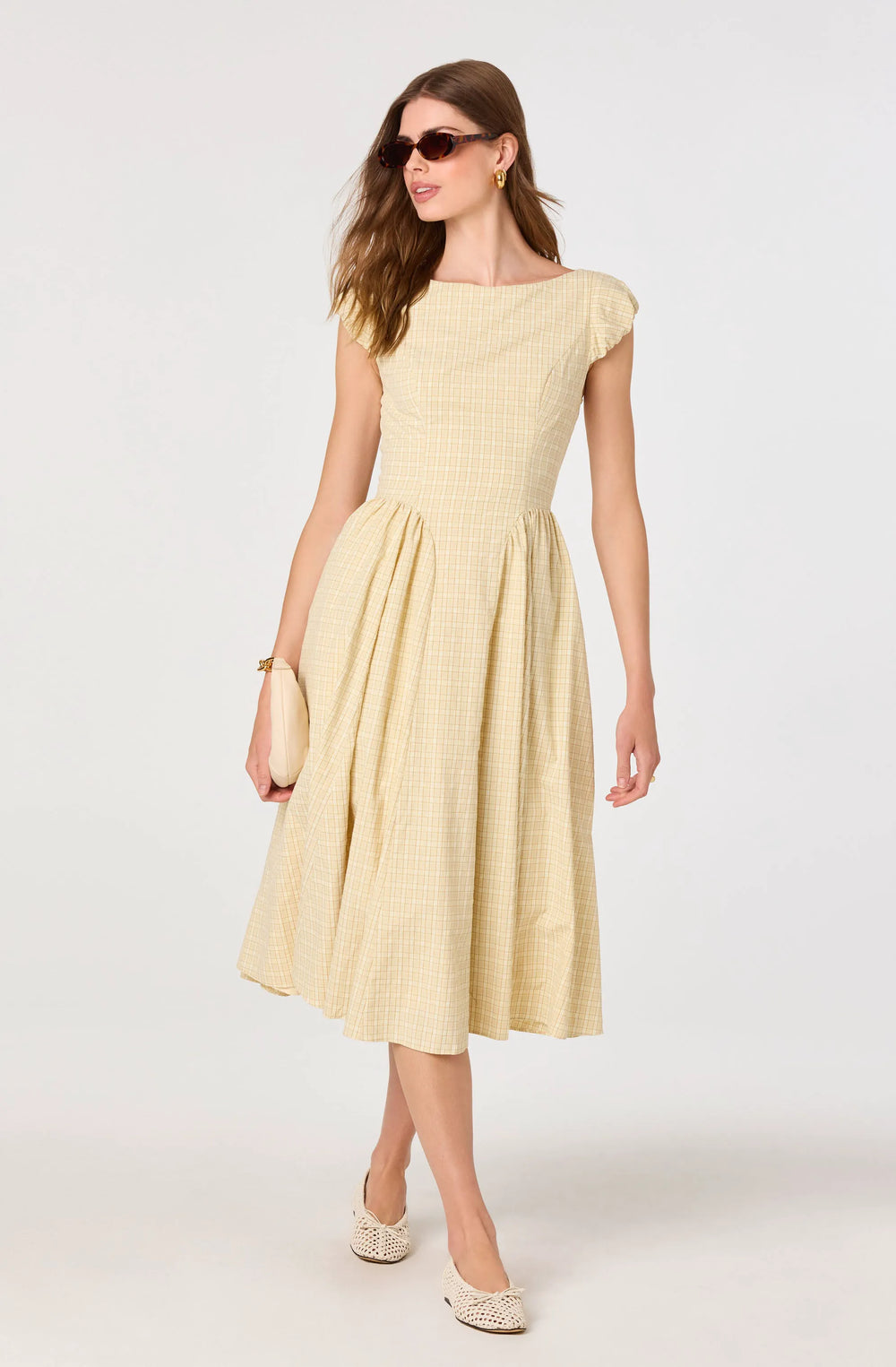 Butter yellow plaid
