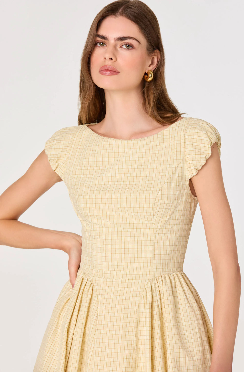 Butter yellow plaid