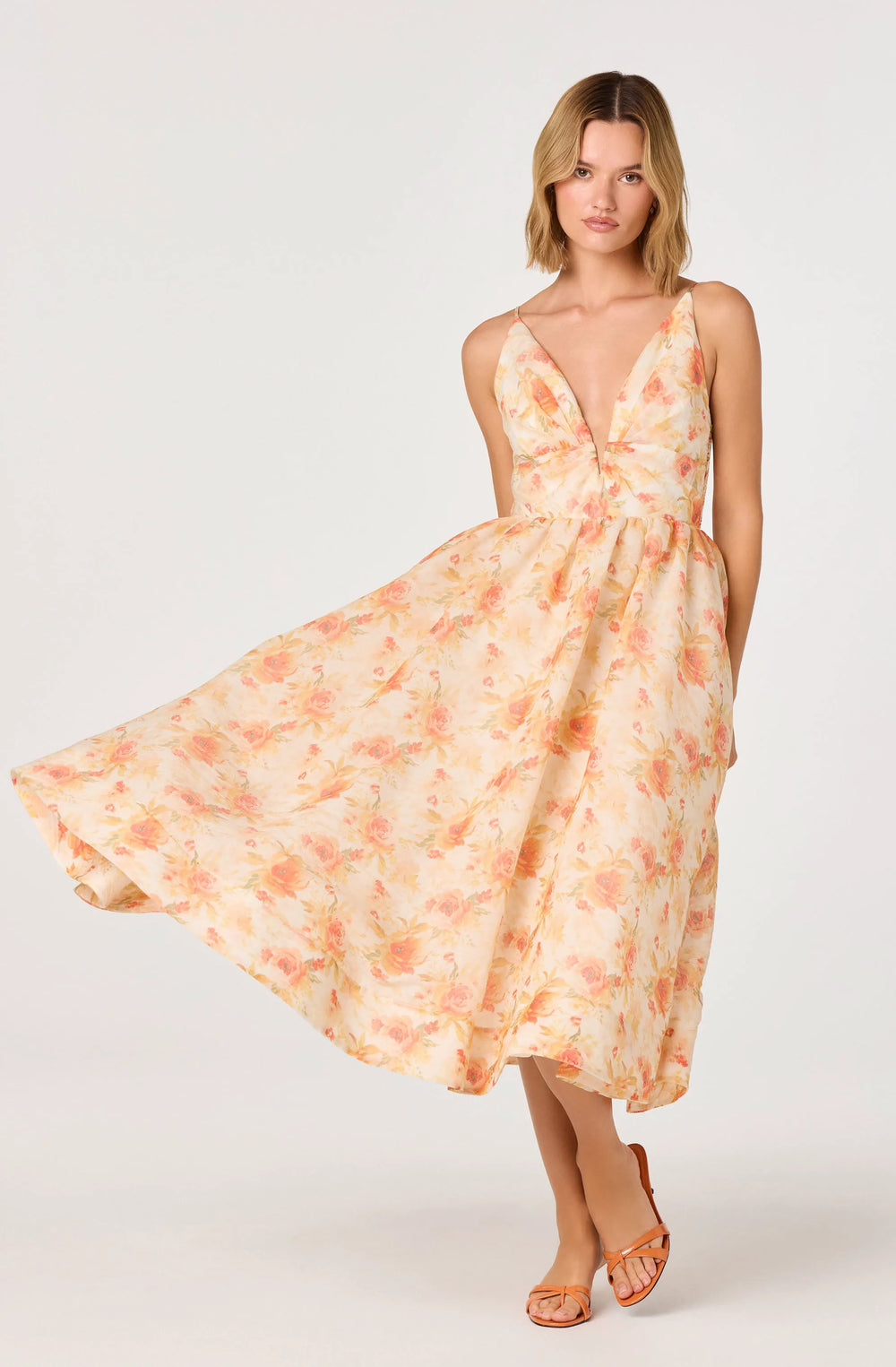 Orange floral