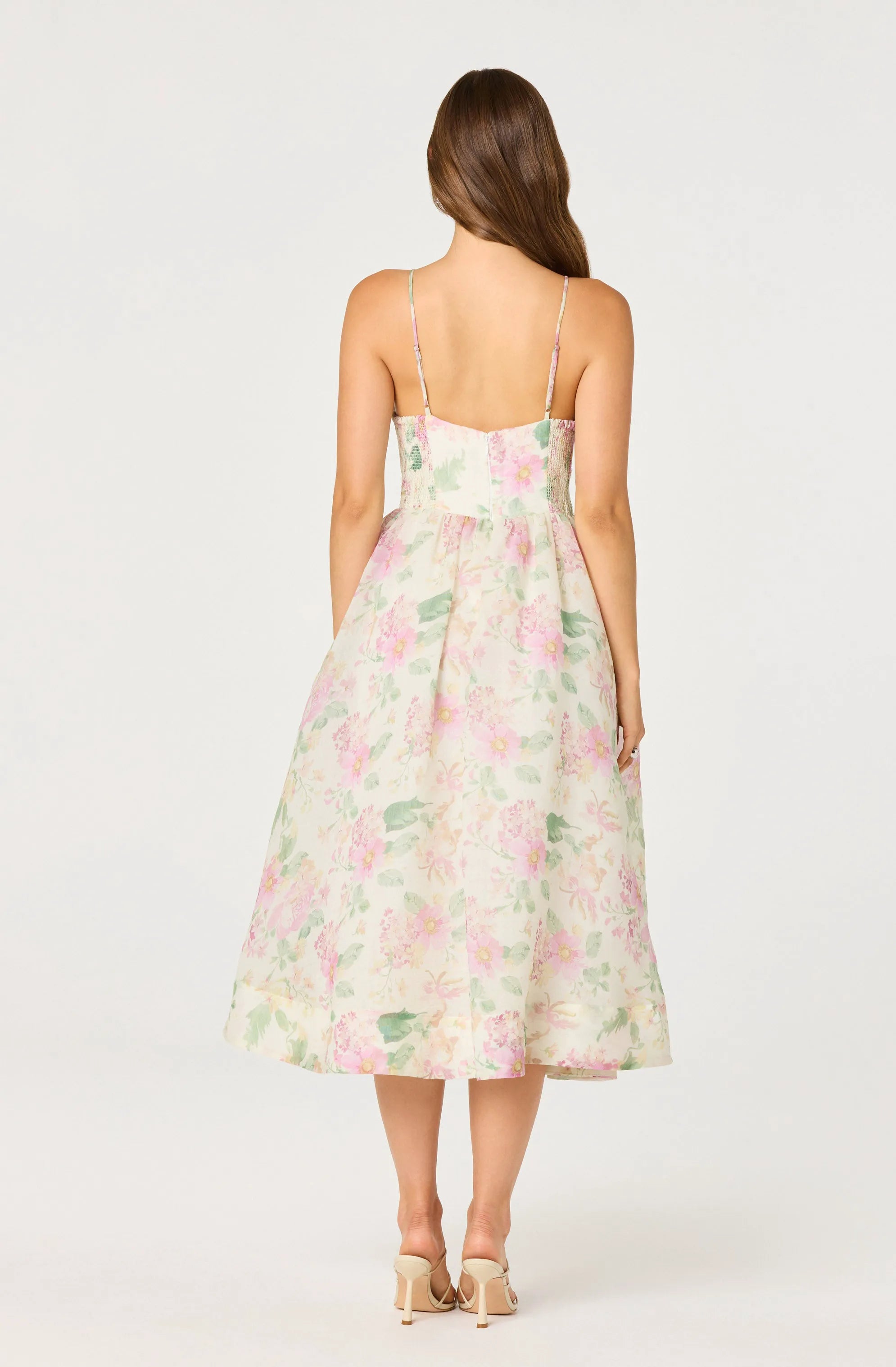 Pink ivory floral