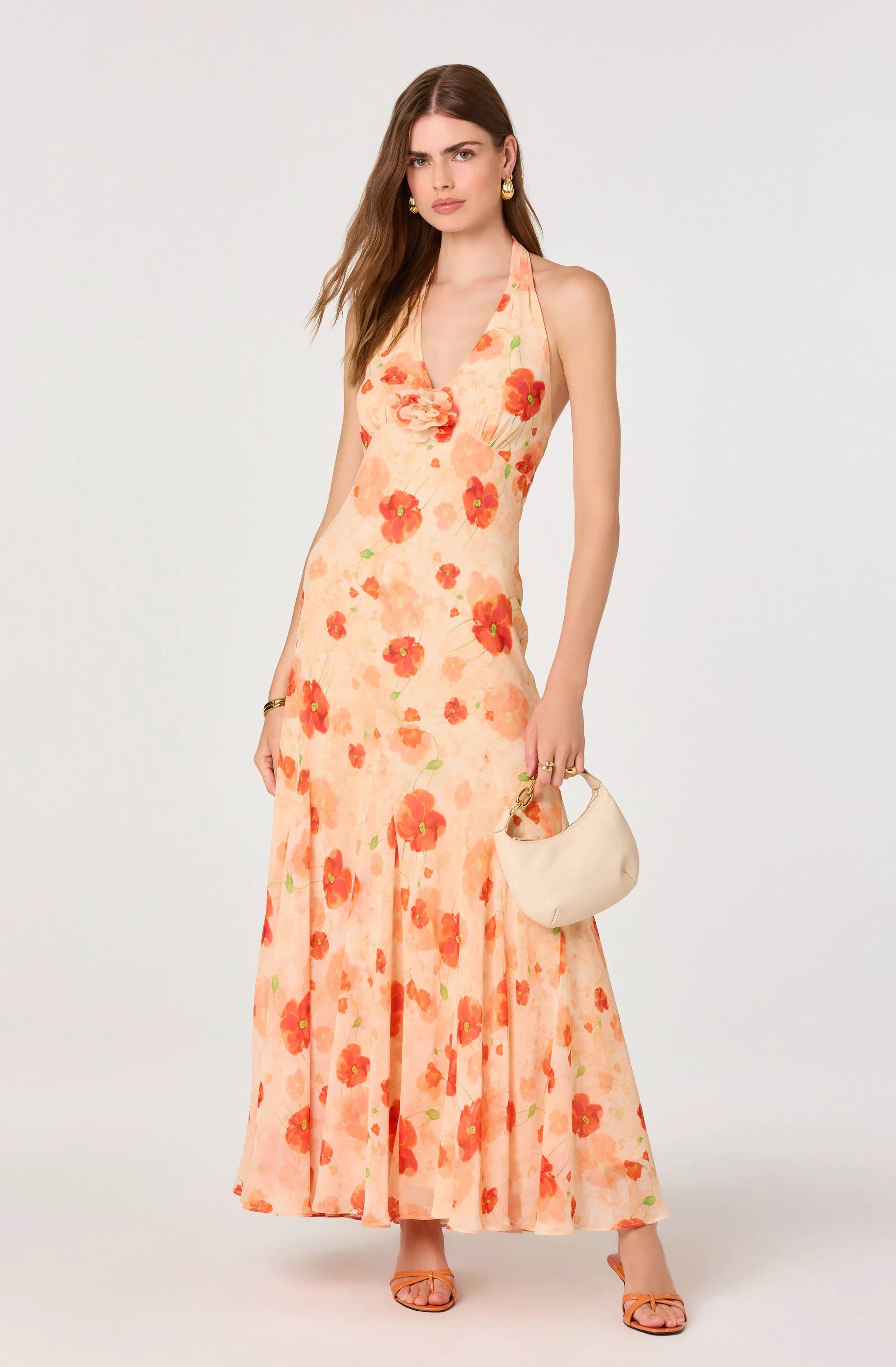 Orange floral