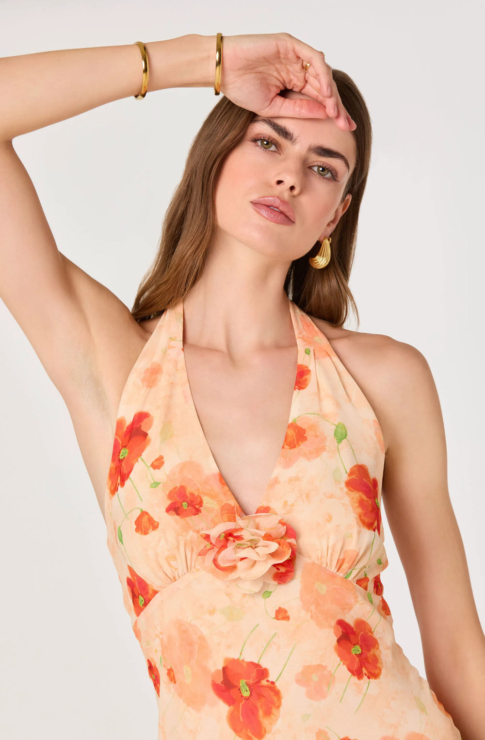 Orange floral