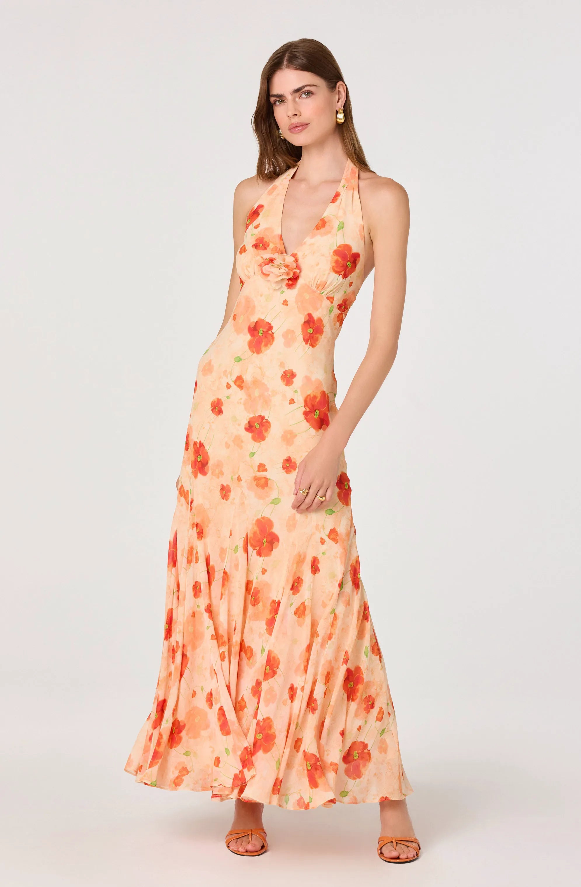 Orange floral