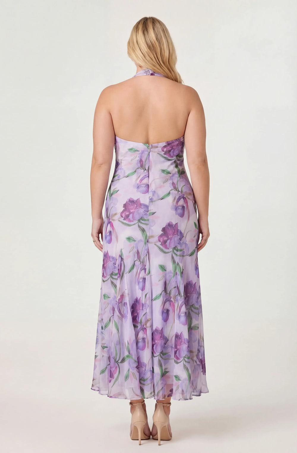 Plus Size - Purple floral
