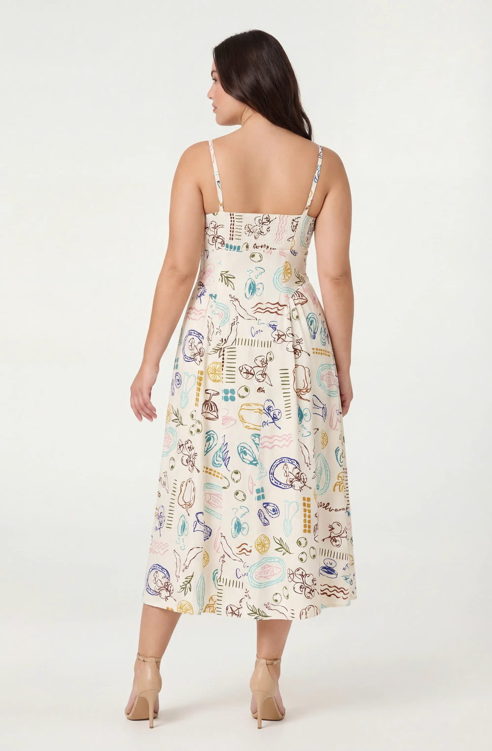 Plus Size - Off white picnic