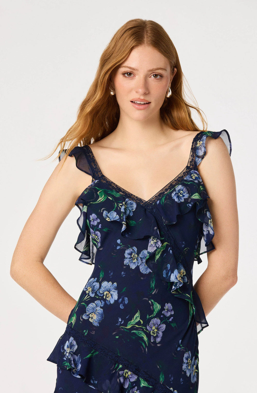 Navy floral
