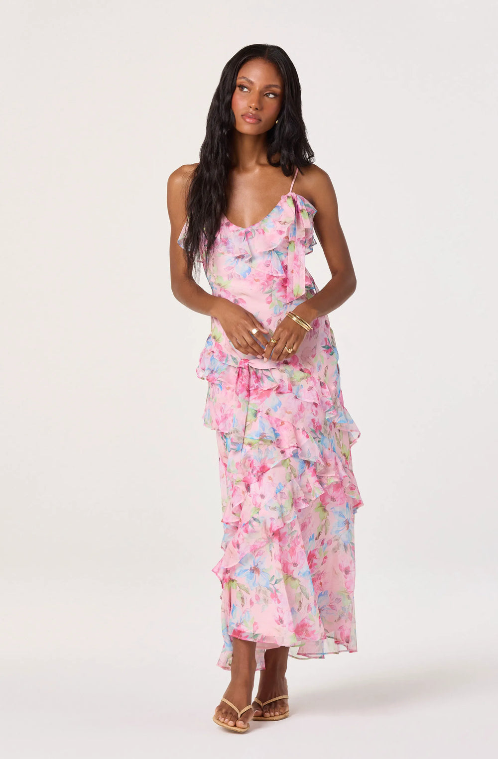 Pink multi floral