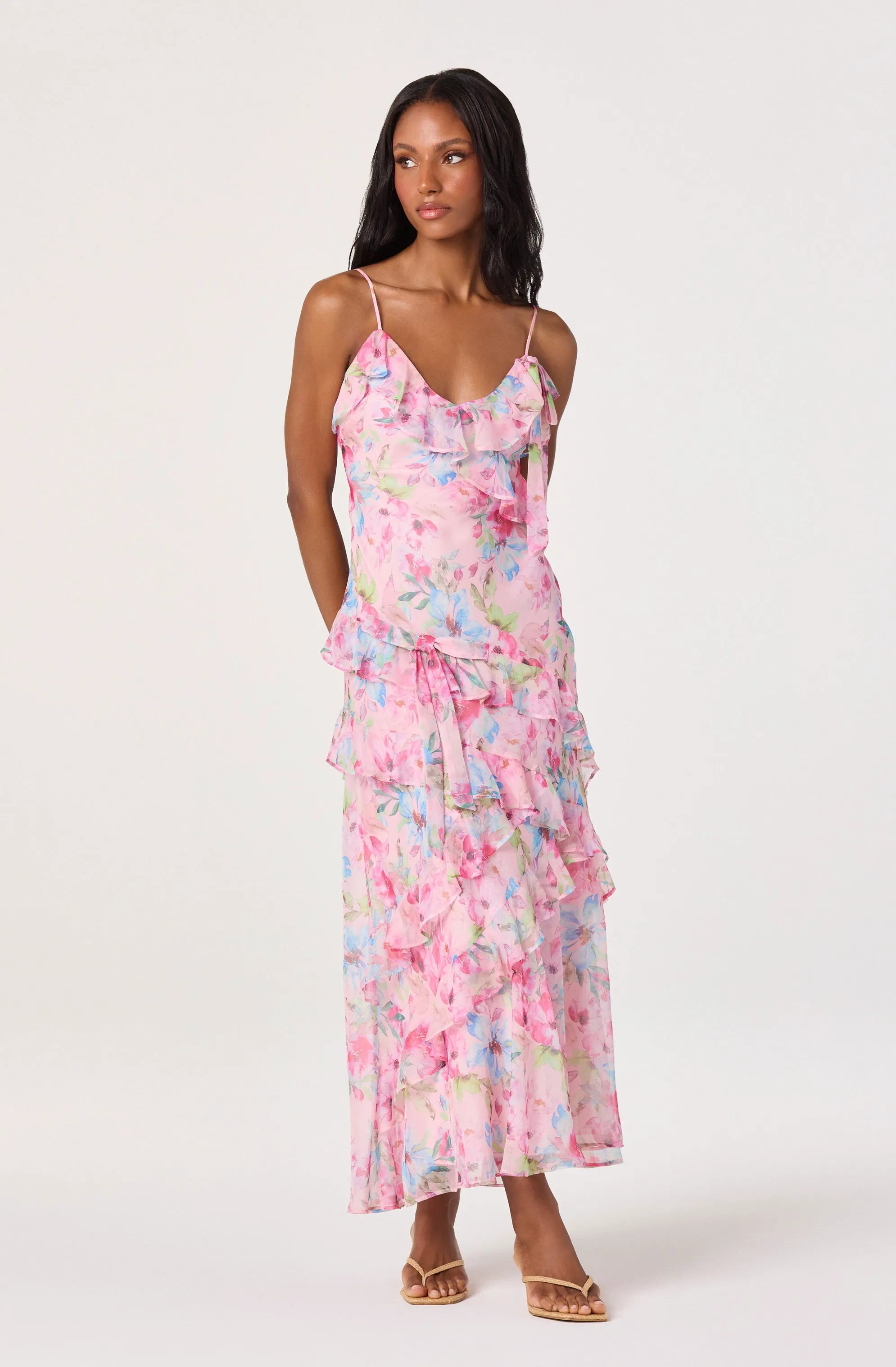 Pink multi floral