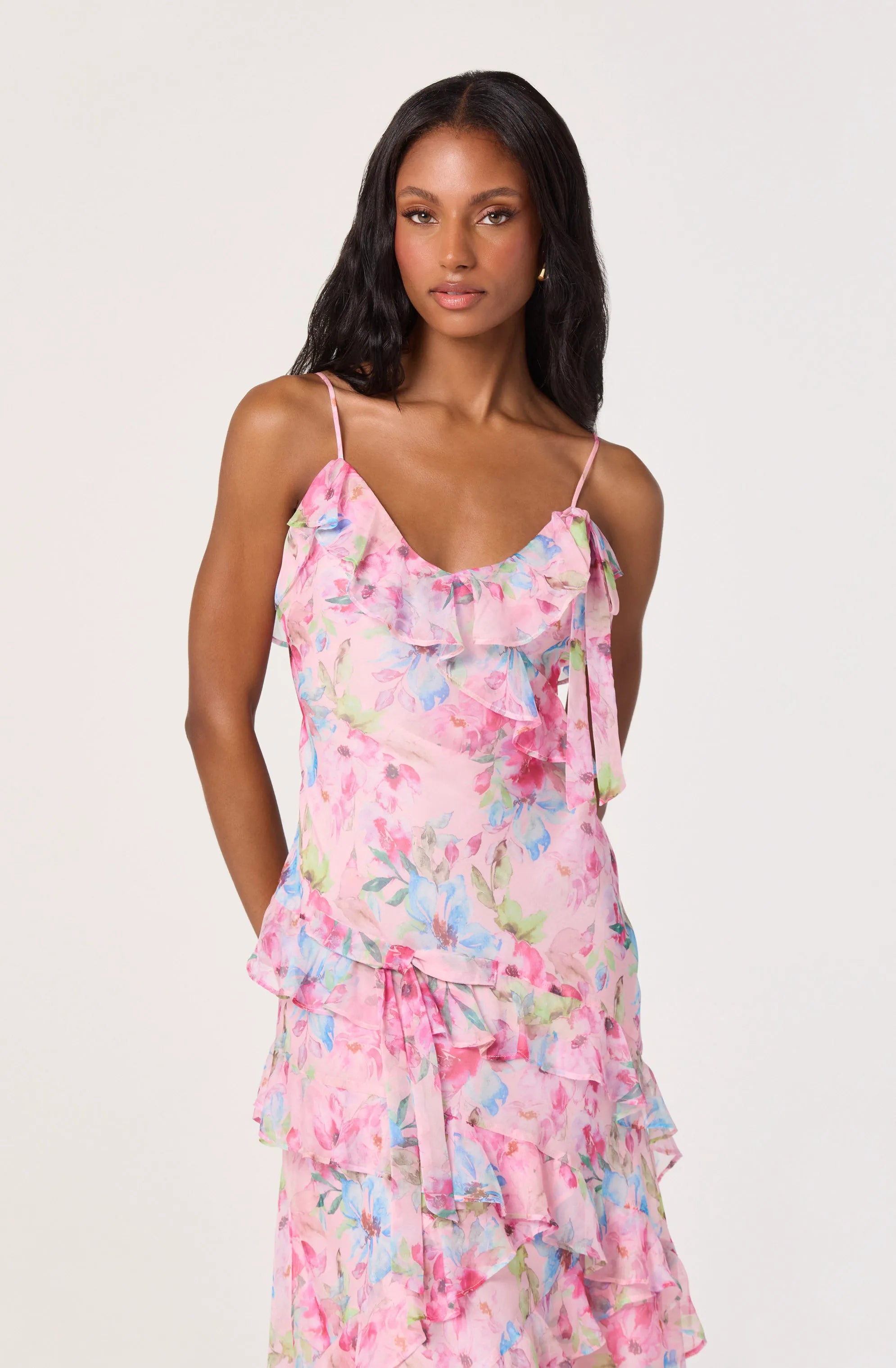 Pink multi floral