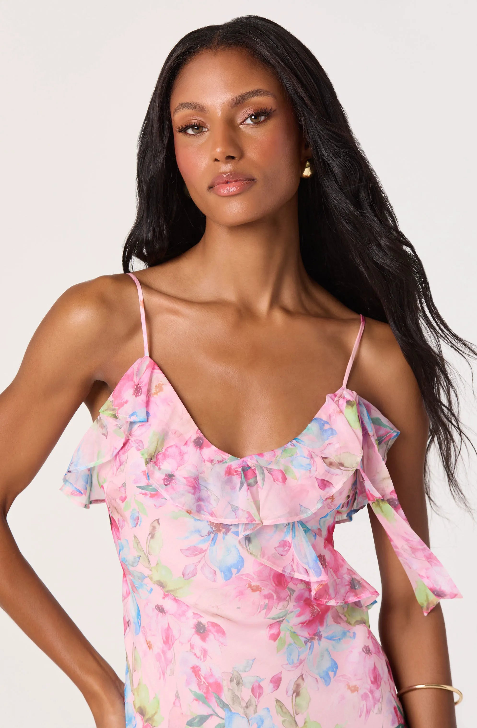 Pink multi floral