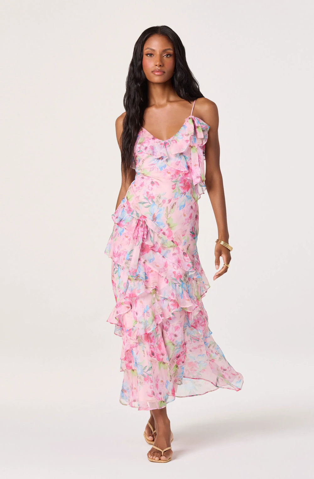 Pink multi floral