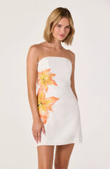 Ivory orange floral