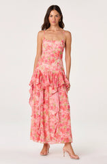 Bright pink floral