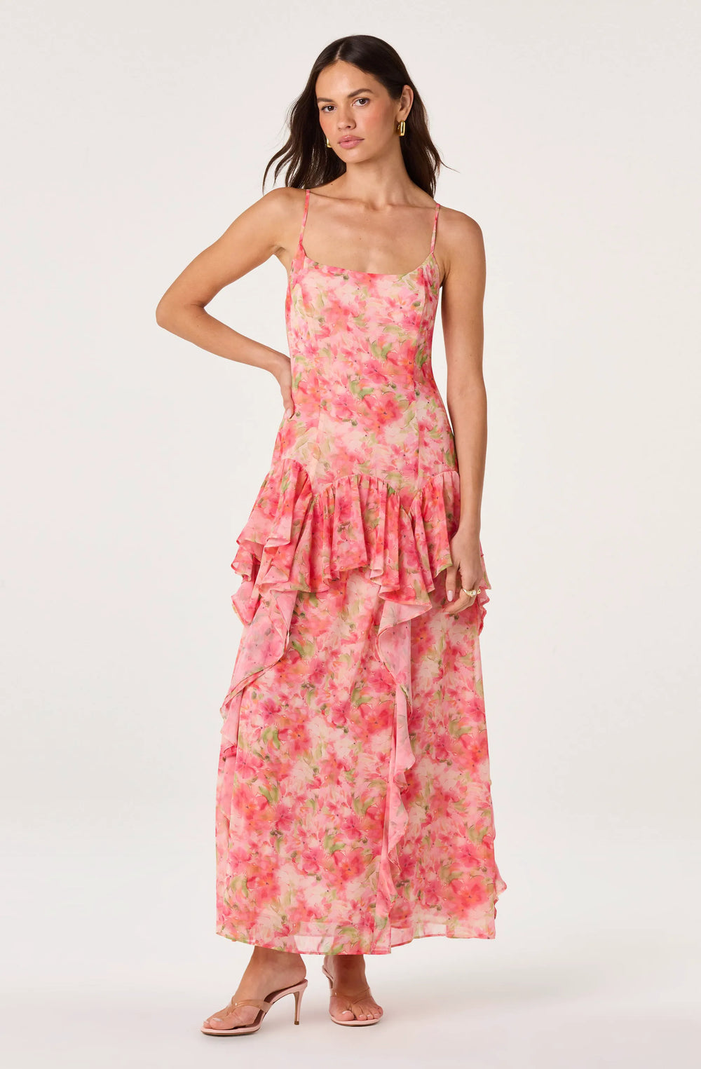 Bright pink floral