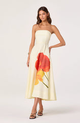 Red yellow floral