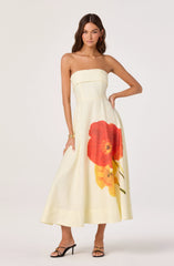 Red yellow floral