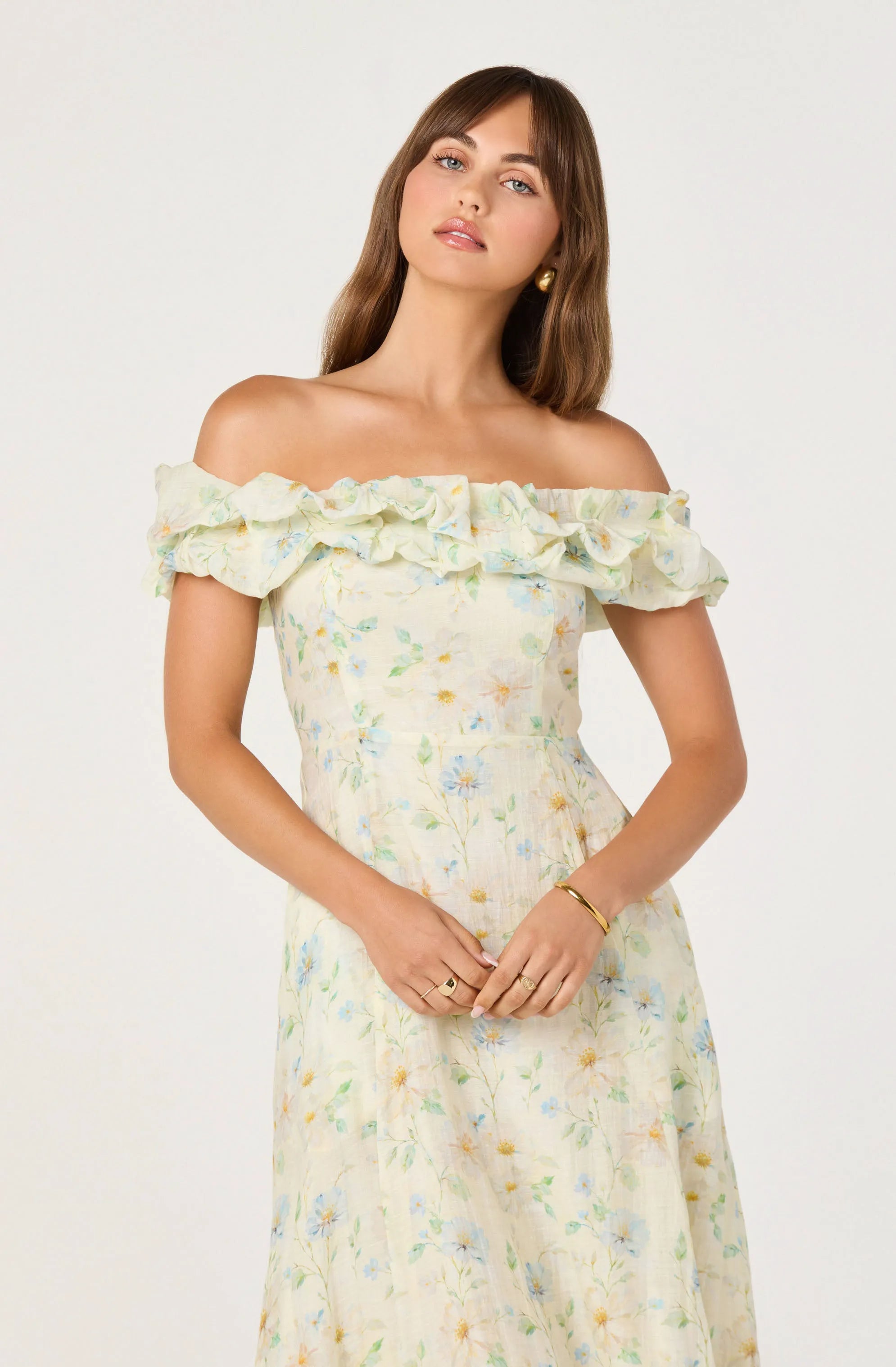 Pale yellow floral