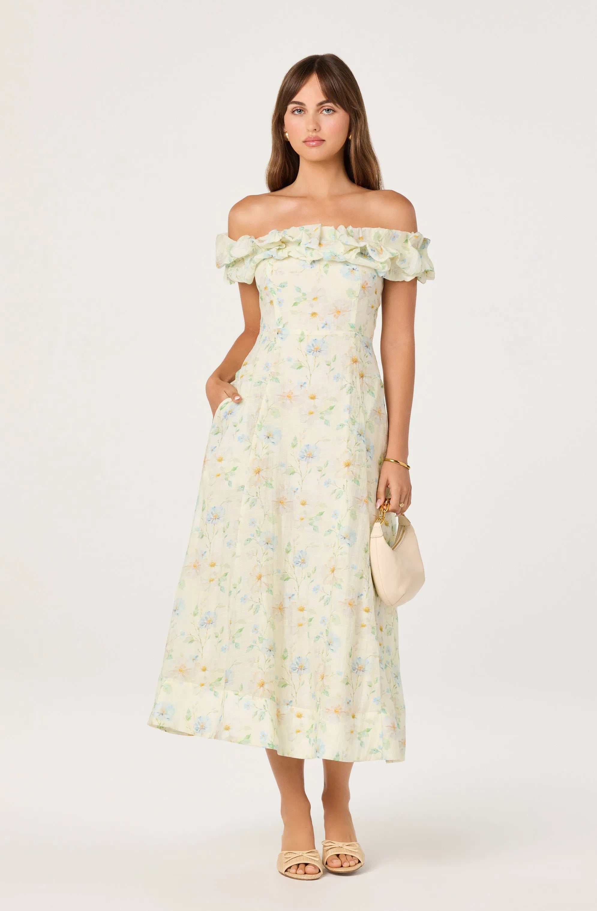 Pale yellow floral