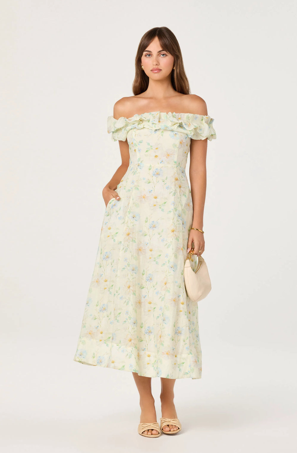 Pale yellow floral