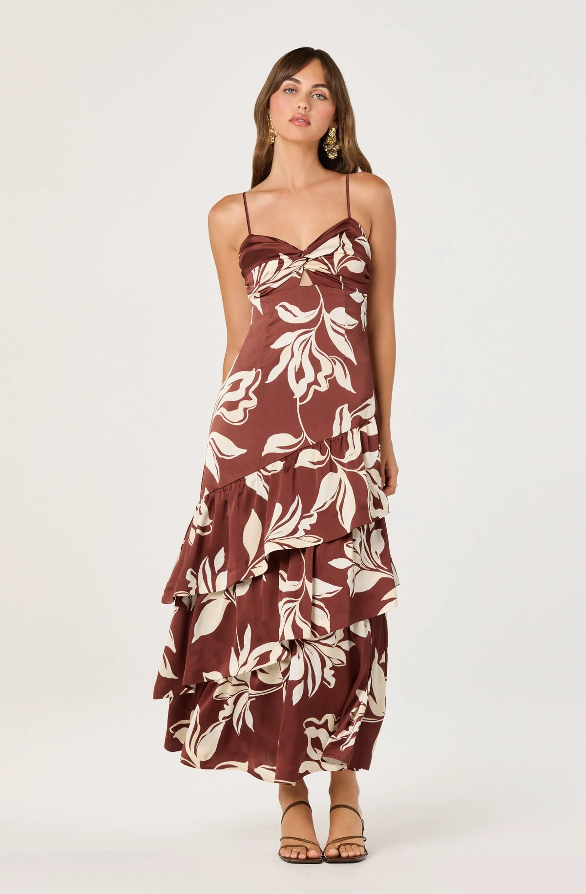 Brown floral